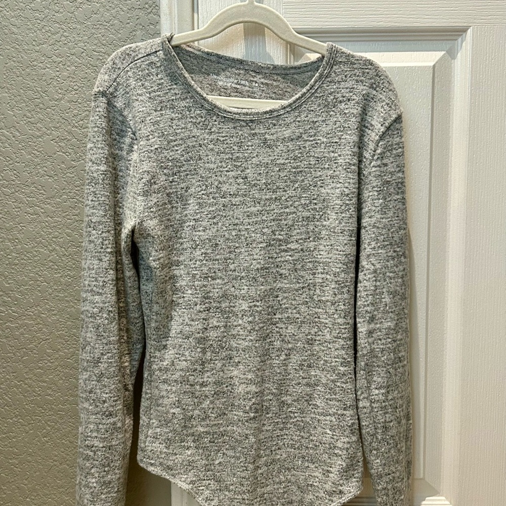 Abercrombie & Fitch Knit Heather Gray body suit